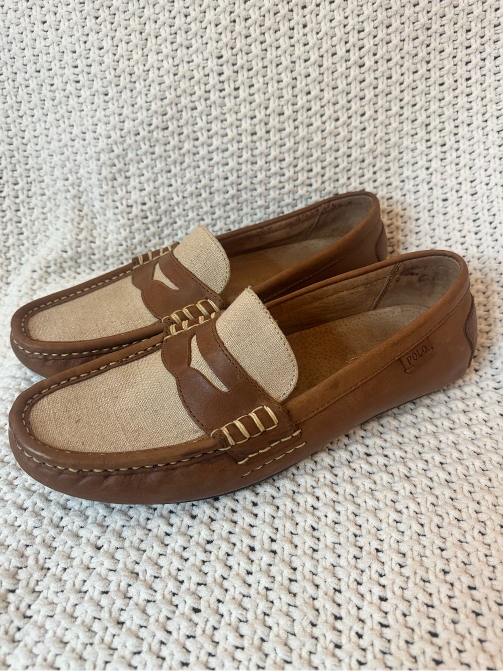 Polo Ralph Lauren Leather Driving Loafers Size 11.5D